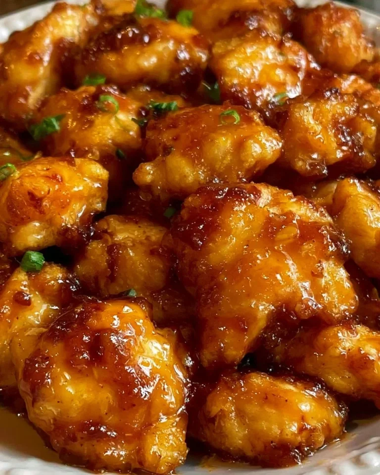 Delicious baked orange chicken served on a plate with colorful vegetables