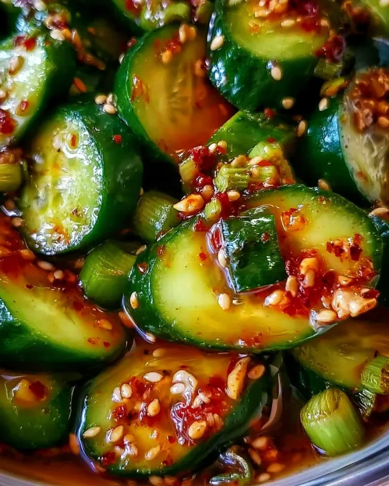 Delicious Korean Cucumber Salad served in a bowl with fresh ingredients