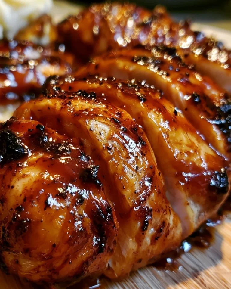 Crockpot BBQ Chicken served on a plate with barbecue sauce