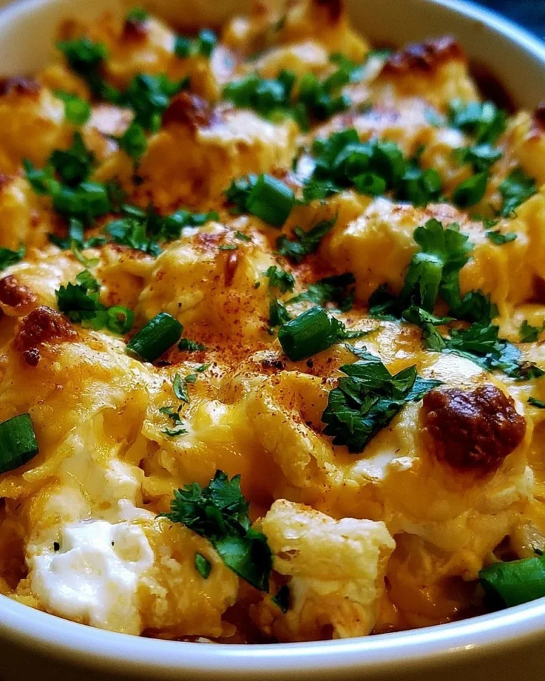Sour Cream Chicken Enchilada Casserole served on a plate