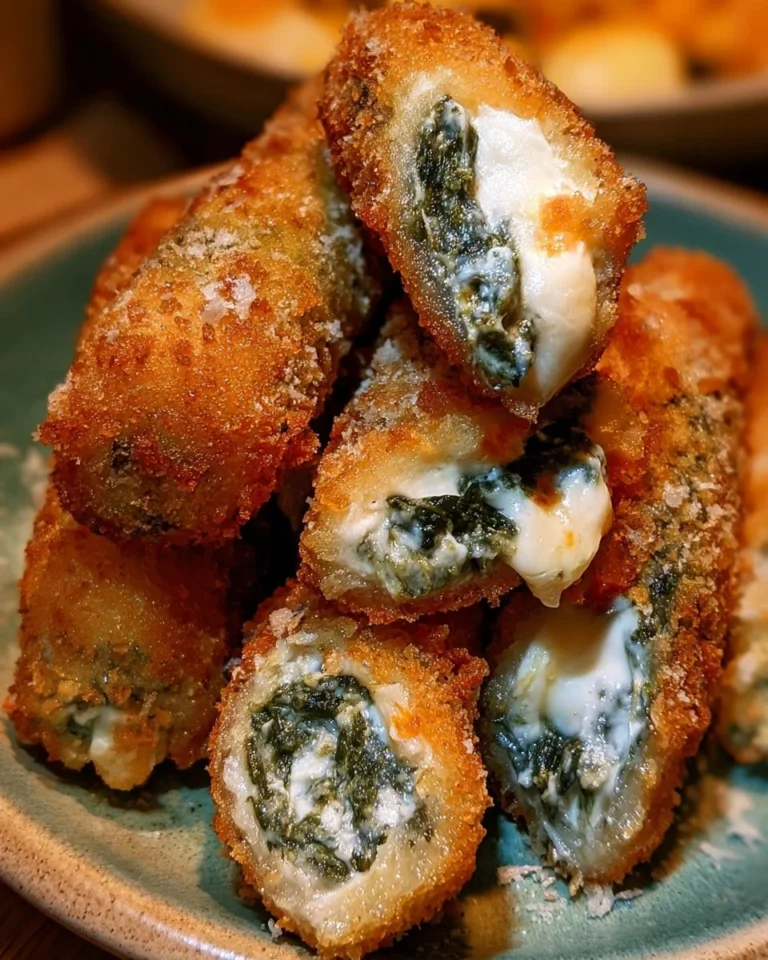 Spinach dip mozzarella sticks served with dipping sauce